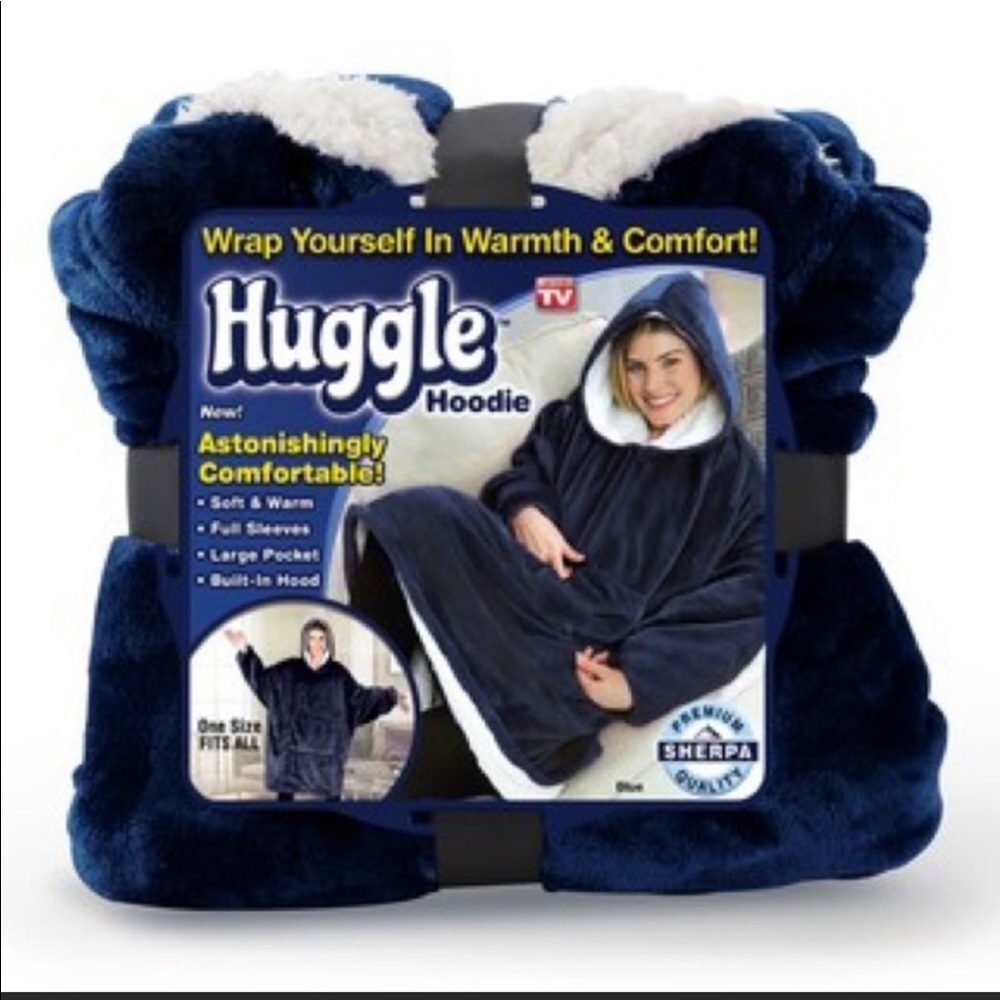 Dark Blue Huggle Hoodie